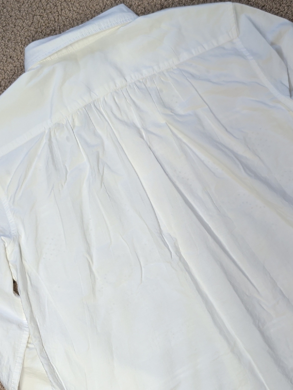 Ralph Lauren 100% cotton White Eyelet button down Broadcloth Tunic 14 - Picture 9 of 10